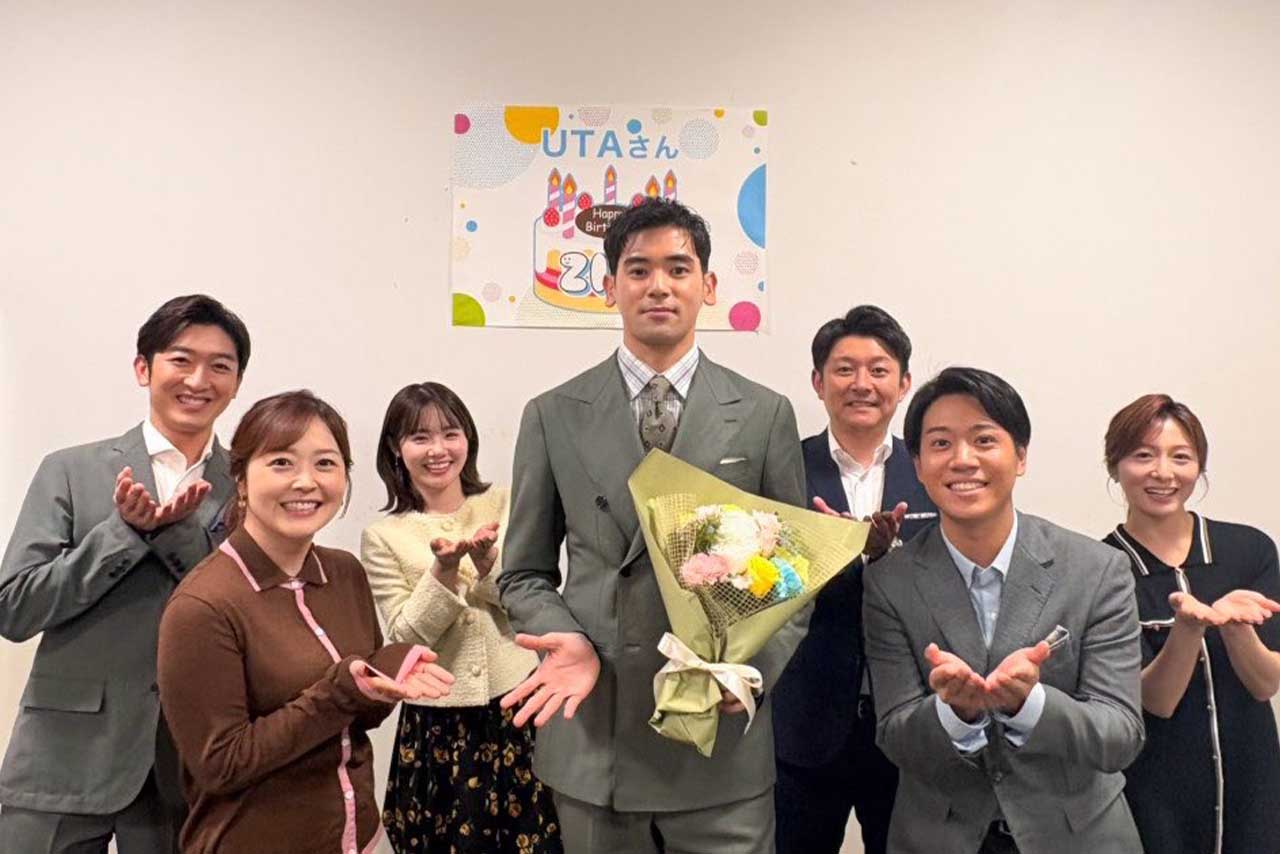「父親にそっくり」『ZIP!』の新水曜日パーソナリティに就任した俳優・本木雅弘の息子UTA（番組公式HPより）