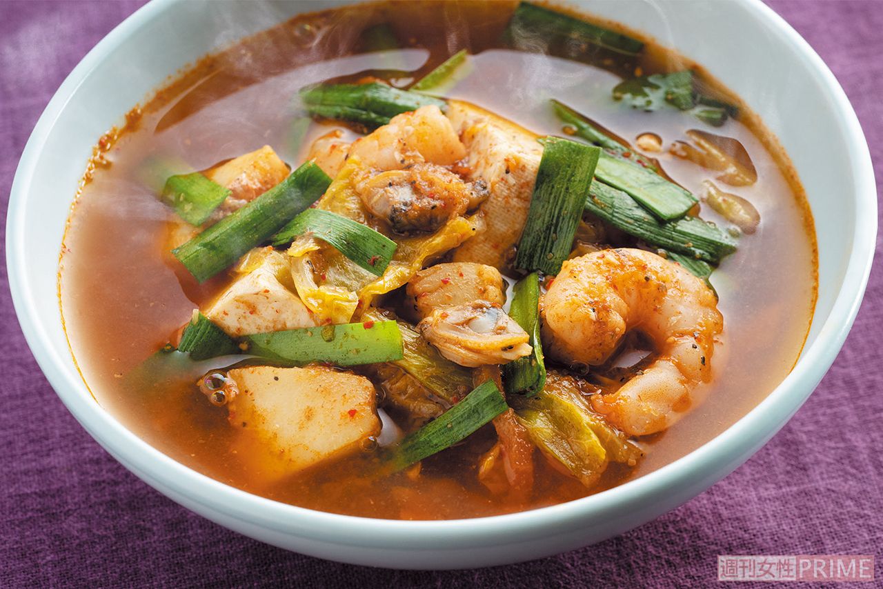 純豆腐チゲ風　料理制作／田村つぼみ　撮影／三村健二