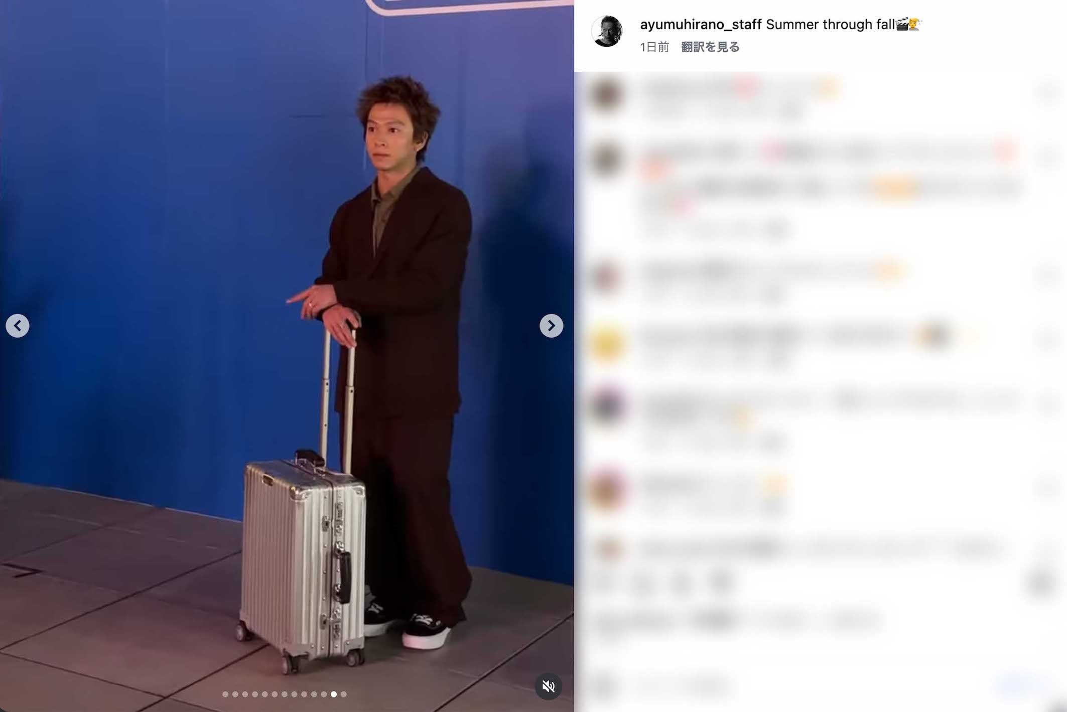 ドレッドヘアから短髪に大変身した、スノーボード男子ハーフパイプ金メダリストの平野歩夢（スタッフ公式インスタグラムより）