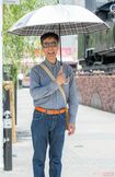 「まだ使っている男性は少ないですが、日傘は本当にオススメですよ」撮影/矢島泰輔