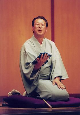 45歳、国立演芸場の高座にも上がった。森末の落語は、世之介師匠のお墨つき