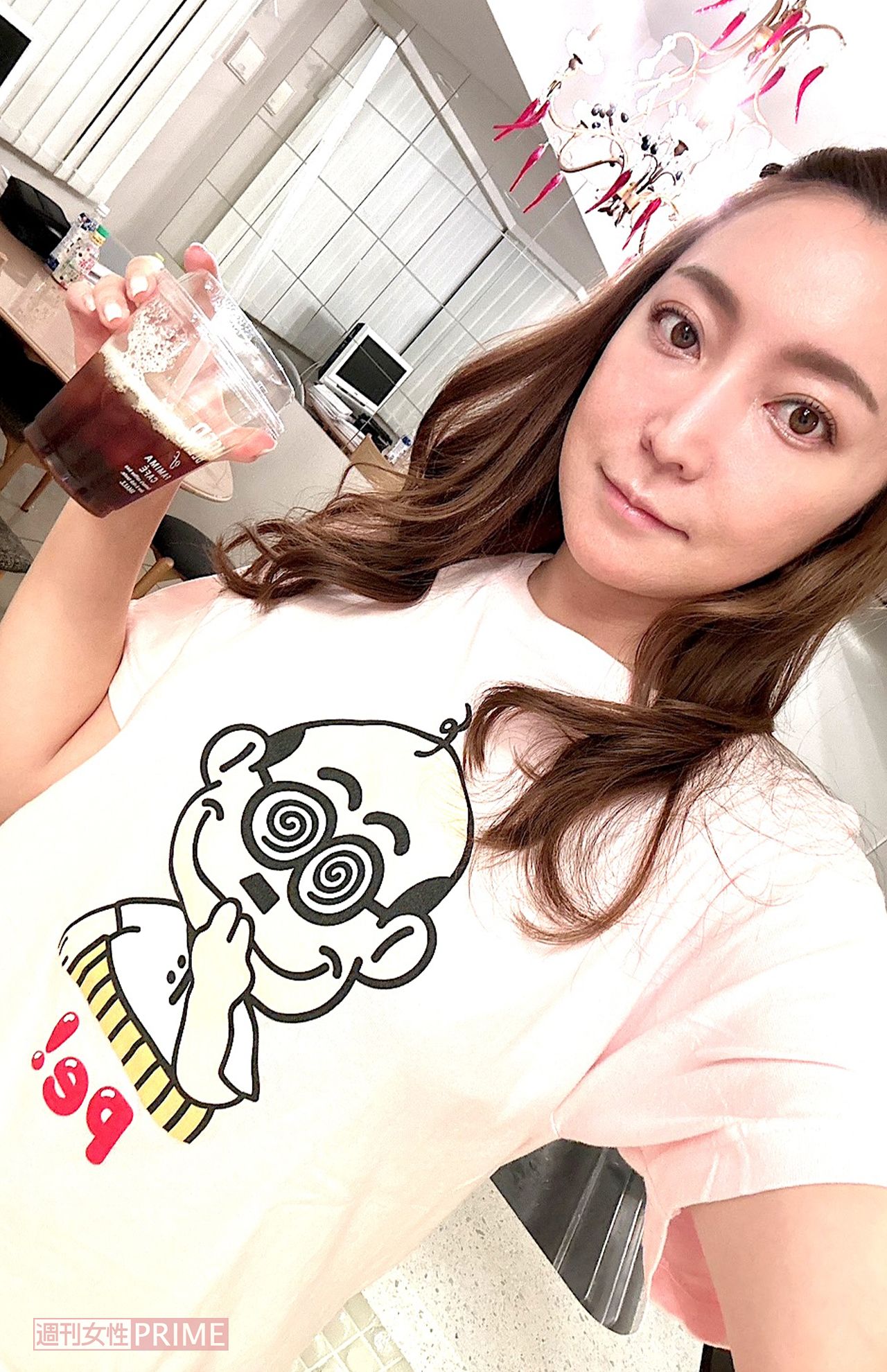 年越しもマストな加トちゃんTシャツ!　撮影／加藤綾菜