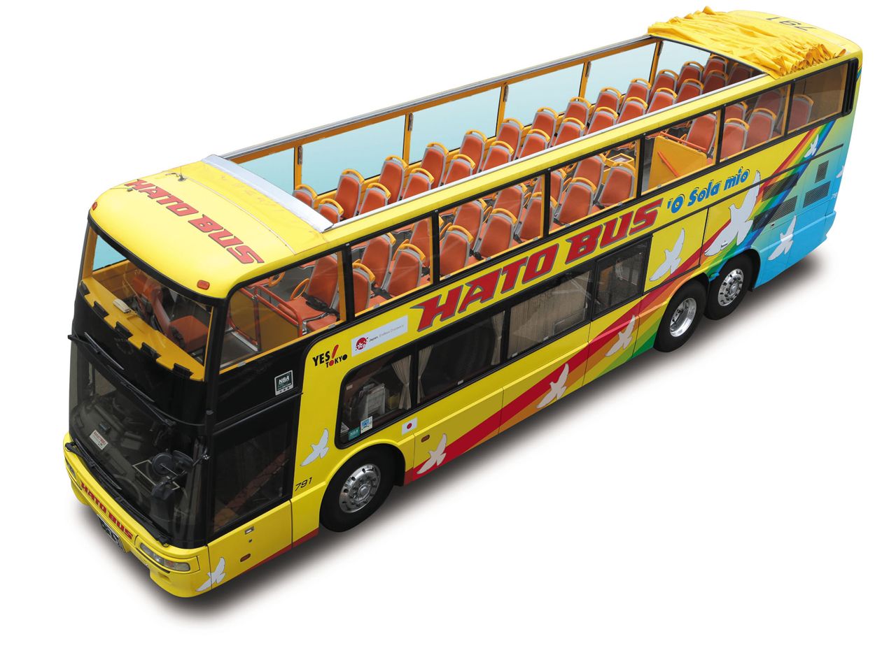 夜風を感じて走るオープンバス「オー・ソラ・ミオ」／はとバスの夜のオープンバスツアー