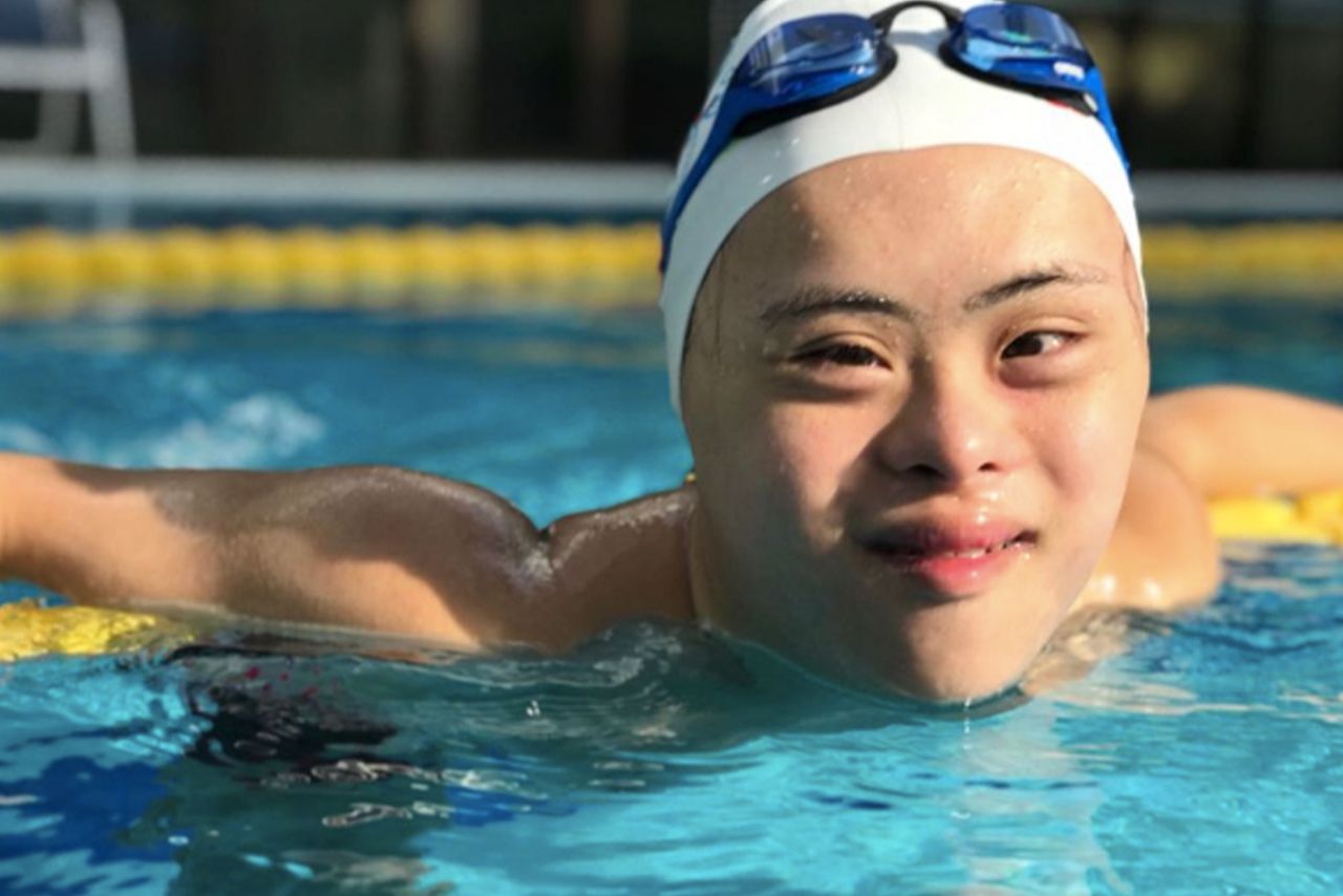 小さいころから水が大好きで、目を離すとお風呂で遊んでいた　金子さんInstagramより　