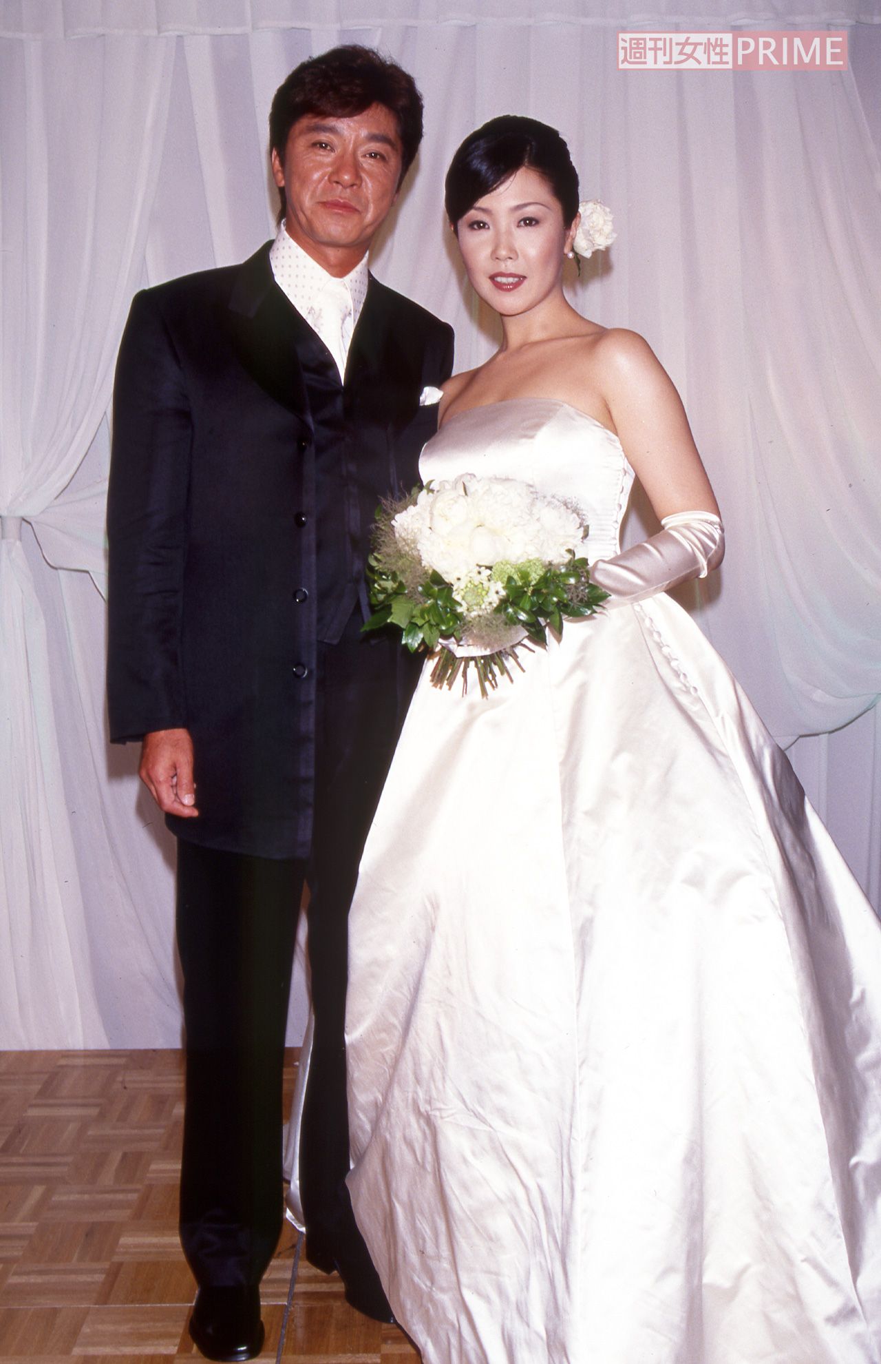2001年、美紀さんと挙式、披露宴を開いた西城秀樹さん