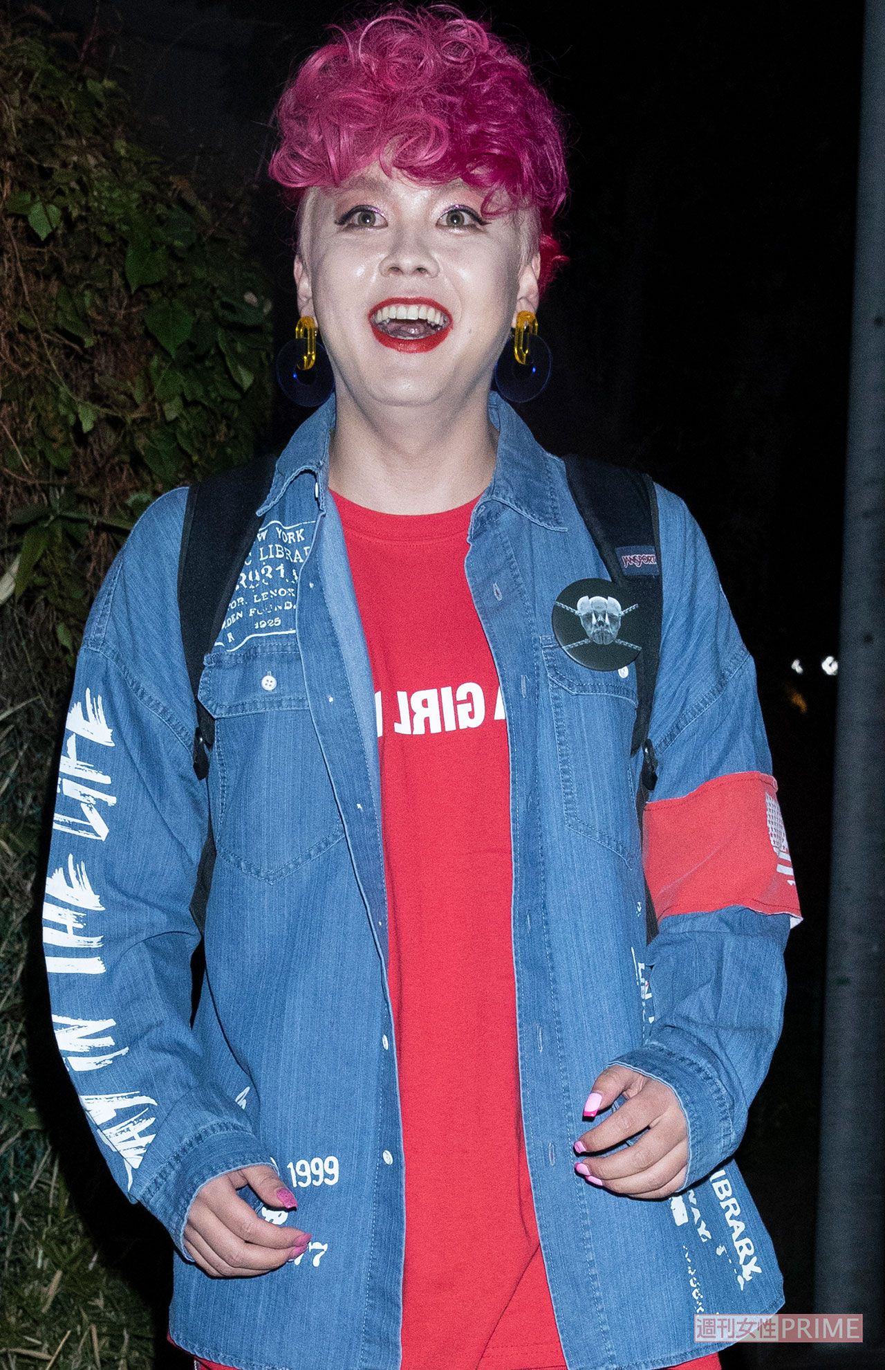 '19年3月、直撃取材に驚きの表情を浮かべるぺえ