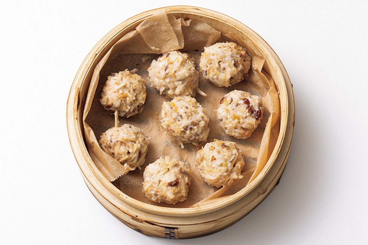 鶏きのこだんご