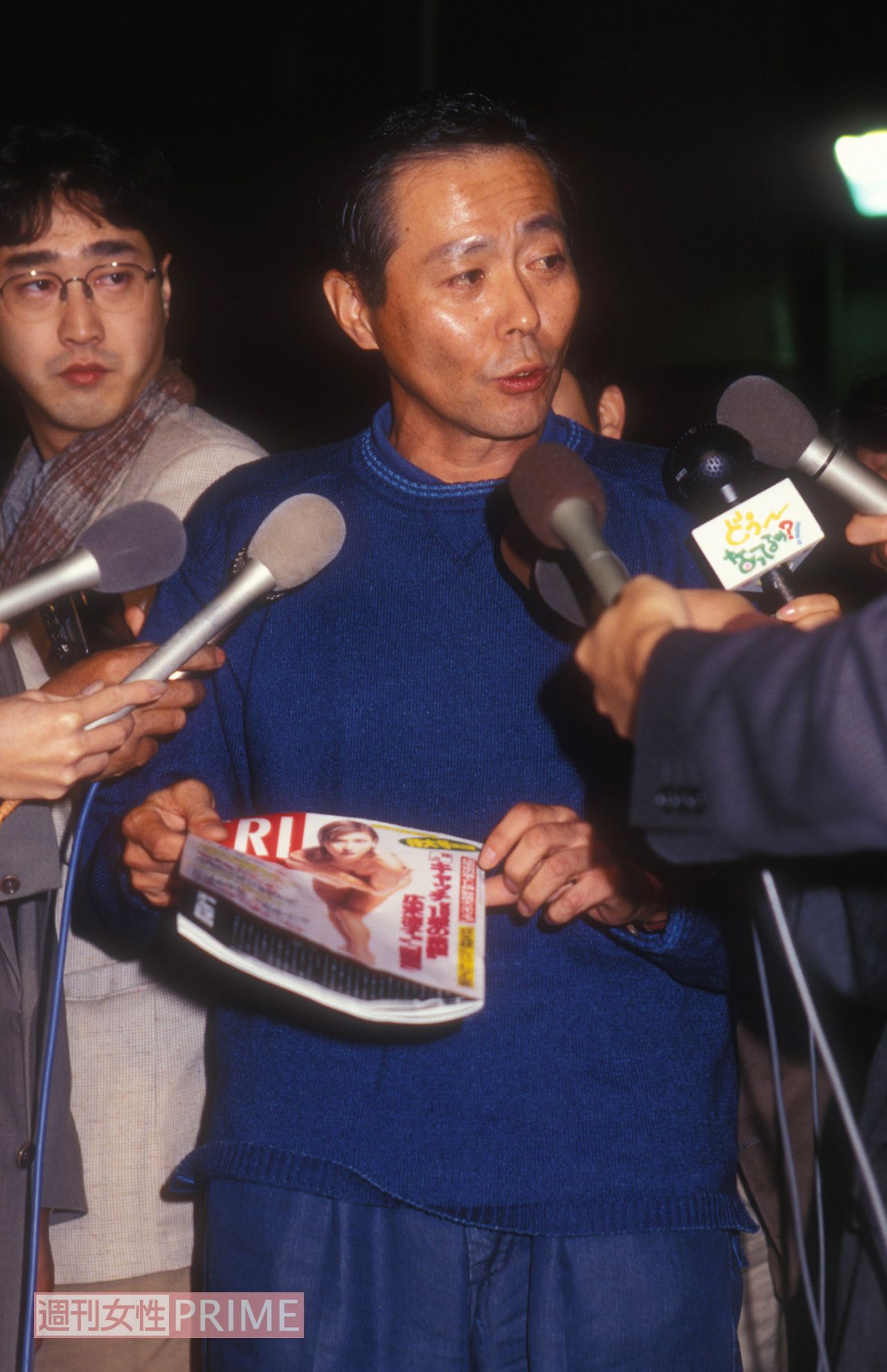 1996年、女性アナとの密会疑惑を弁明する小倉智昭さん