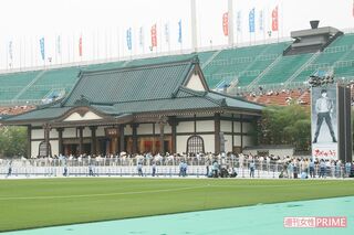 2009年7月、石原裕次郎さんの二十三回忌法要が東京・国立競技場にて営まれた（撮影／佐藤靖彦）