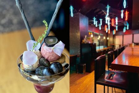 CAFEFLIGHTLOUNGE「紫黒葡萄パフェ」（3780円）