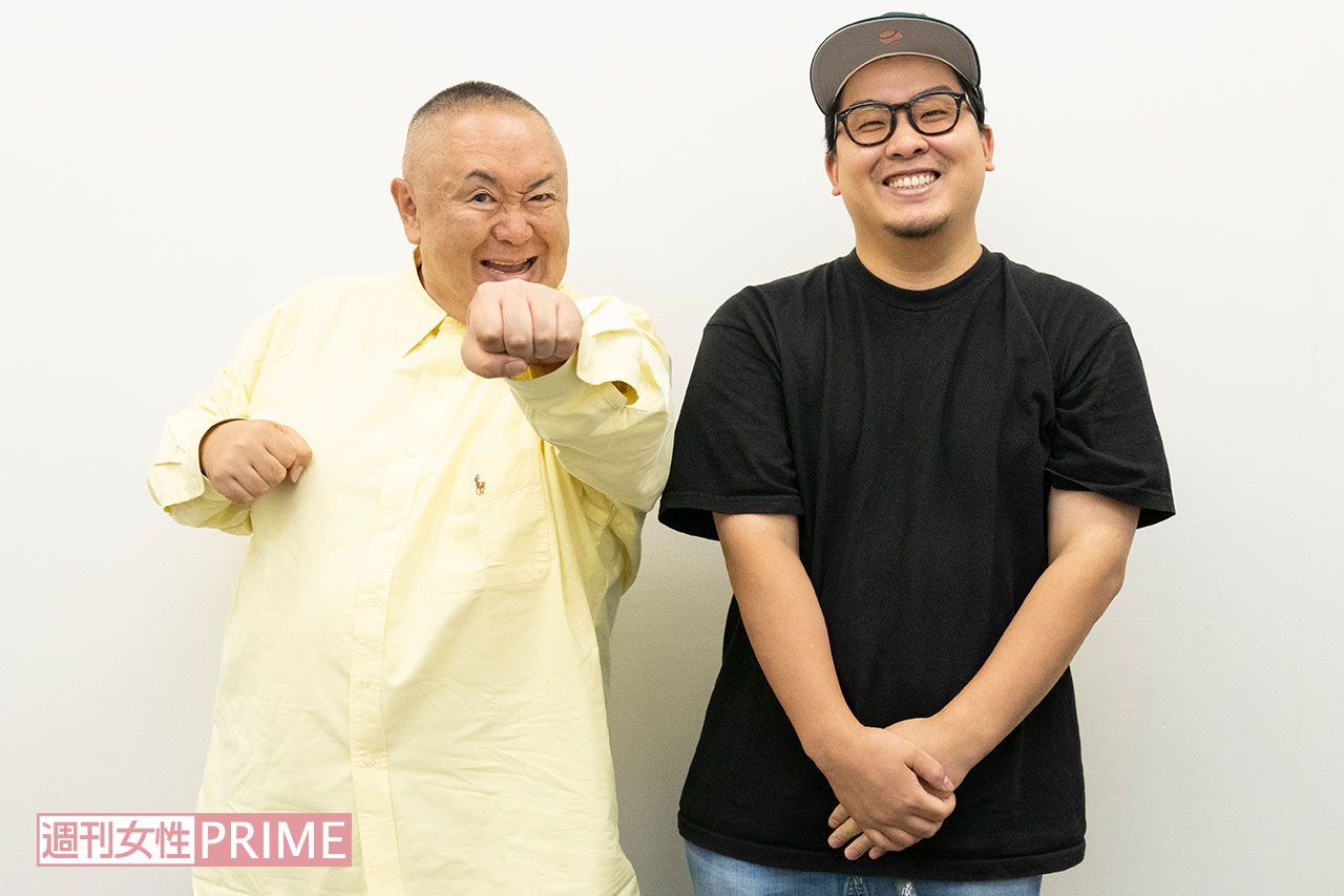 松村邦洋と澤井直人（撮影：山田智絵）