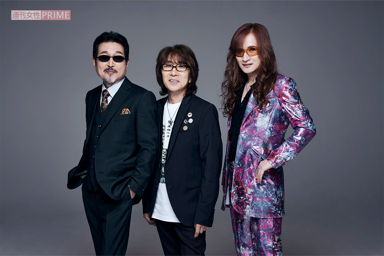 THE ALFEE（左から桜井賢、坂崎幸之助、高見沢俊彦）撮影／廣瀬靖士