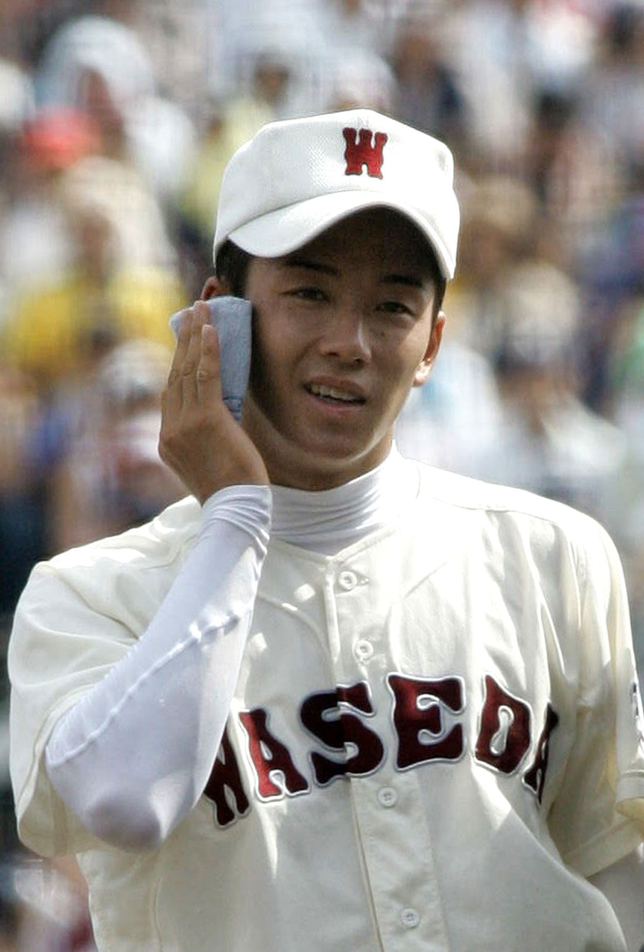 早稲田実業時代のハンカチ王子・斎藤佑樹（2006年）