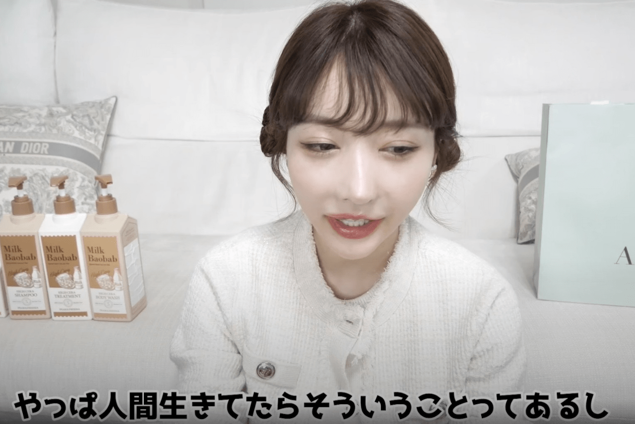 本音を吐露するRちゃん（公式YouTubeチャンネルより）