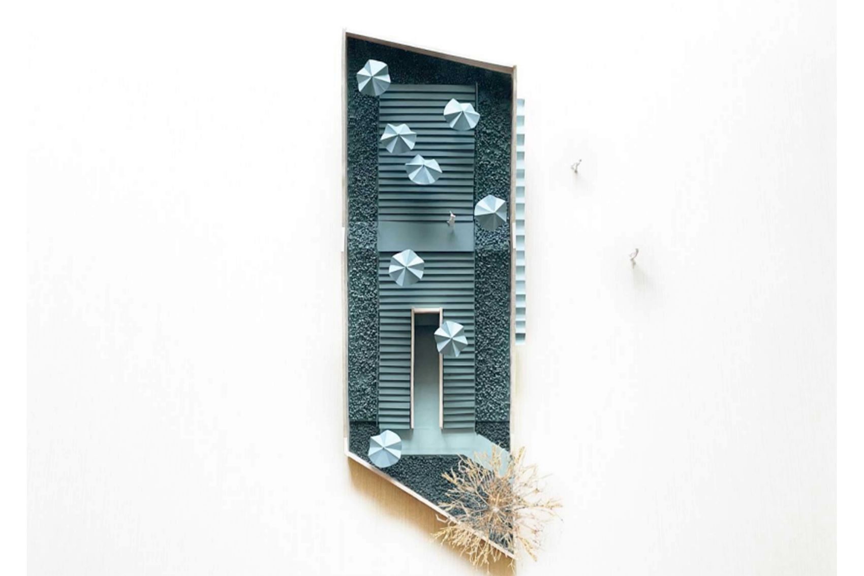 屋根上を登ると「静けさの森」を見渡せるというトイレのイメージ図（EXPO2025プレスリリースより）