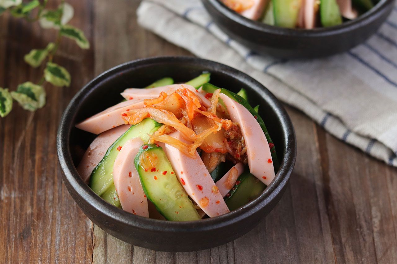 ギョニソときゅうりのキムチあえ（画像提供／はこさん）