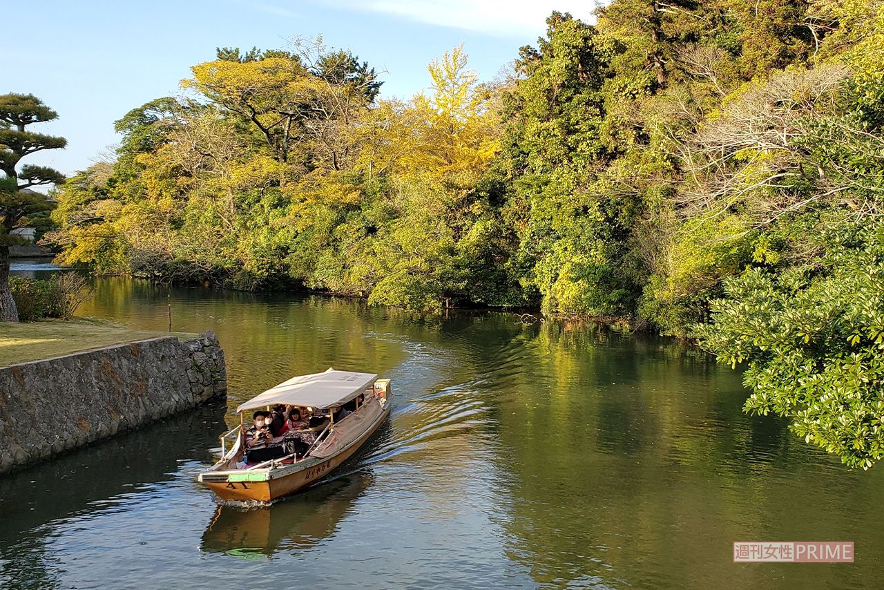 松江城をぐるりと巡る堀川遊覧船　　撮影／編集部
