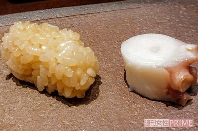 “握らない”たこの握り寿司　撮影／伊藤和幸