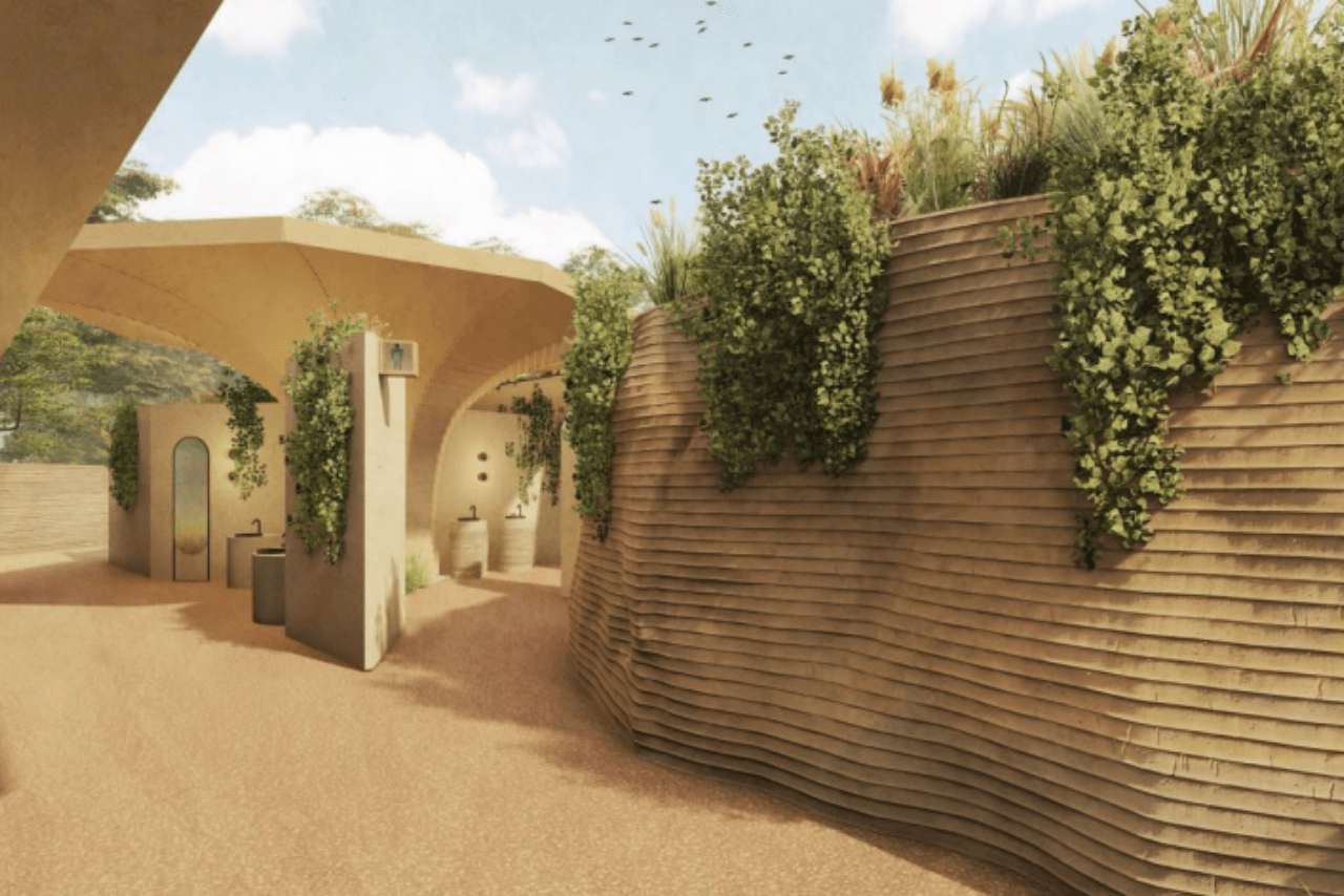 峡谷のようなトイレのイメージ図（EXPO2025プレスリリースより）