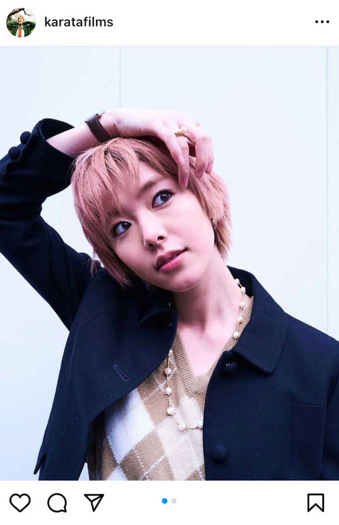 唐田えりかは韓国でも芸能活動を計画しているという（本人インスタグラムより）