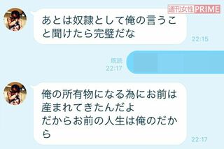 田中聖と会社員女性の生々しいLINEのやりとり（所有物）