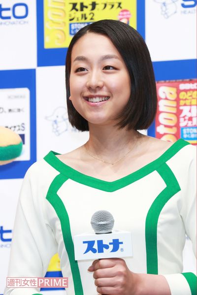 『佐藤製薬ストナシリーズ』新CM発表会（2014年9月9日）　撮影／週刊女性写真班