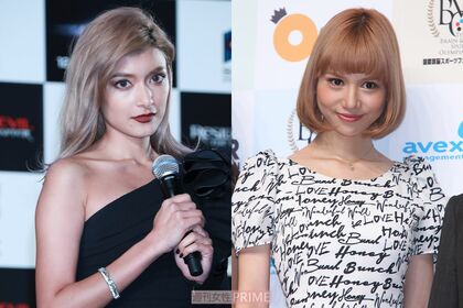 天然のおバカキャラで一世を風靡したローラ（左）と同じようなキャラで活躍していた水沢アリー（右）