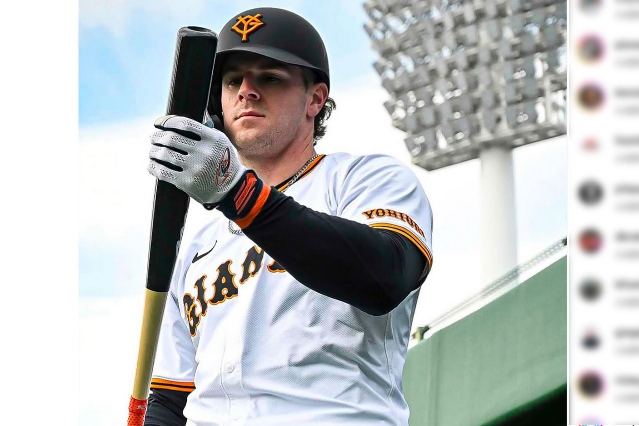 普段は「ナイスガイ」と評判の巨人・キャベッジ選手（公式インスタグラムより）