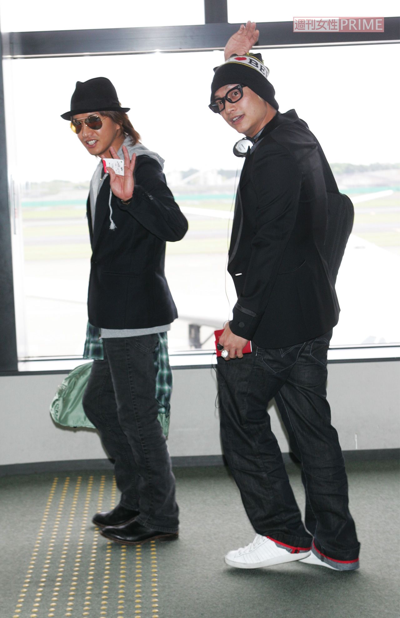 2007年5月、香取慎吾とともにカンヌへ向かう木村拓哉