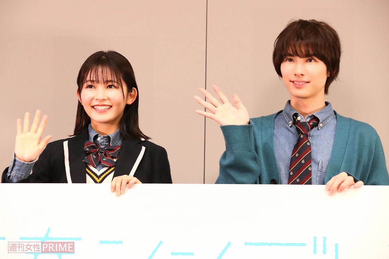 ドラマ『青春シンデレラ』で共演した久間田琳加、本田響矢