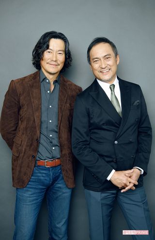  豊川悦司と渡辺 謙　撮影／渡邊智裕