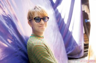 SUPER EIGHTの安田章大。自ら設営に携わった花園神社の特設テント内にて　撮影／矢島泰輔