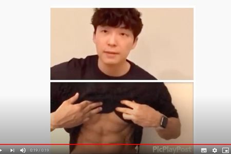 腹筋が割れた肉体とコラボされた、星野源