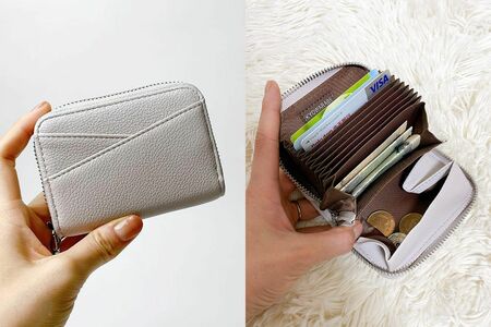 実は、3年前にキャッシュレス決済を取り入れるため、「財布が小さくなっても大丈夫だろう」と、ミニ財布に移行したまるきさん。現在は、週の予算（15000円）をキャッシュレス決済分と現金払い分に分けて家計管理し、1週間で使う現金のみをミニ財布に入れている。「使ってみると、持っているお金を可視化しやすいと実感。現金派こそ、ミニ財布は向いていると思います！」