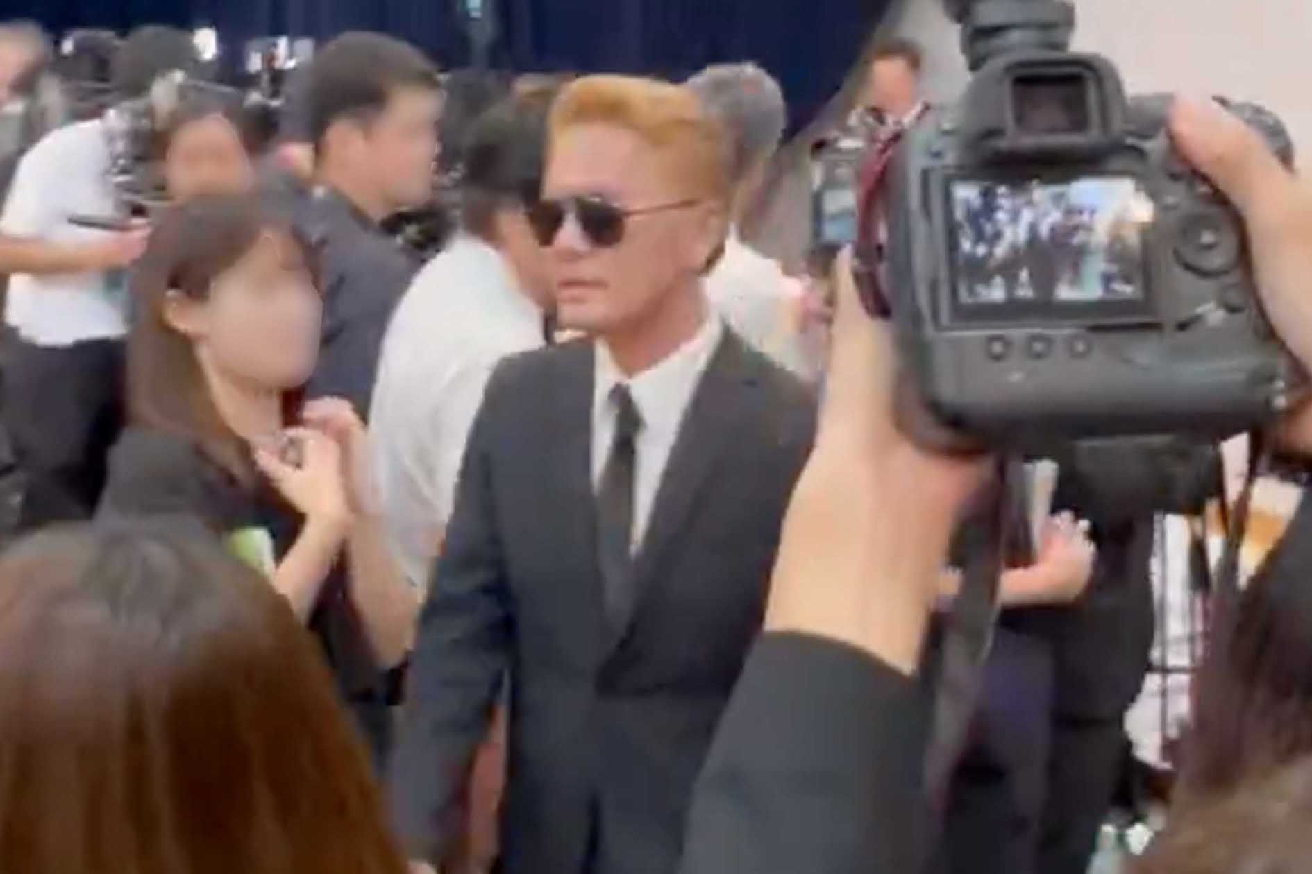 橋幸夫さんの通夜にEXILE・ATSUSHIそっくりの出で立ちで現れたモノマネ芸人・RYO（本人のXより）