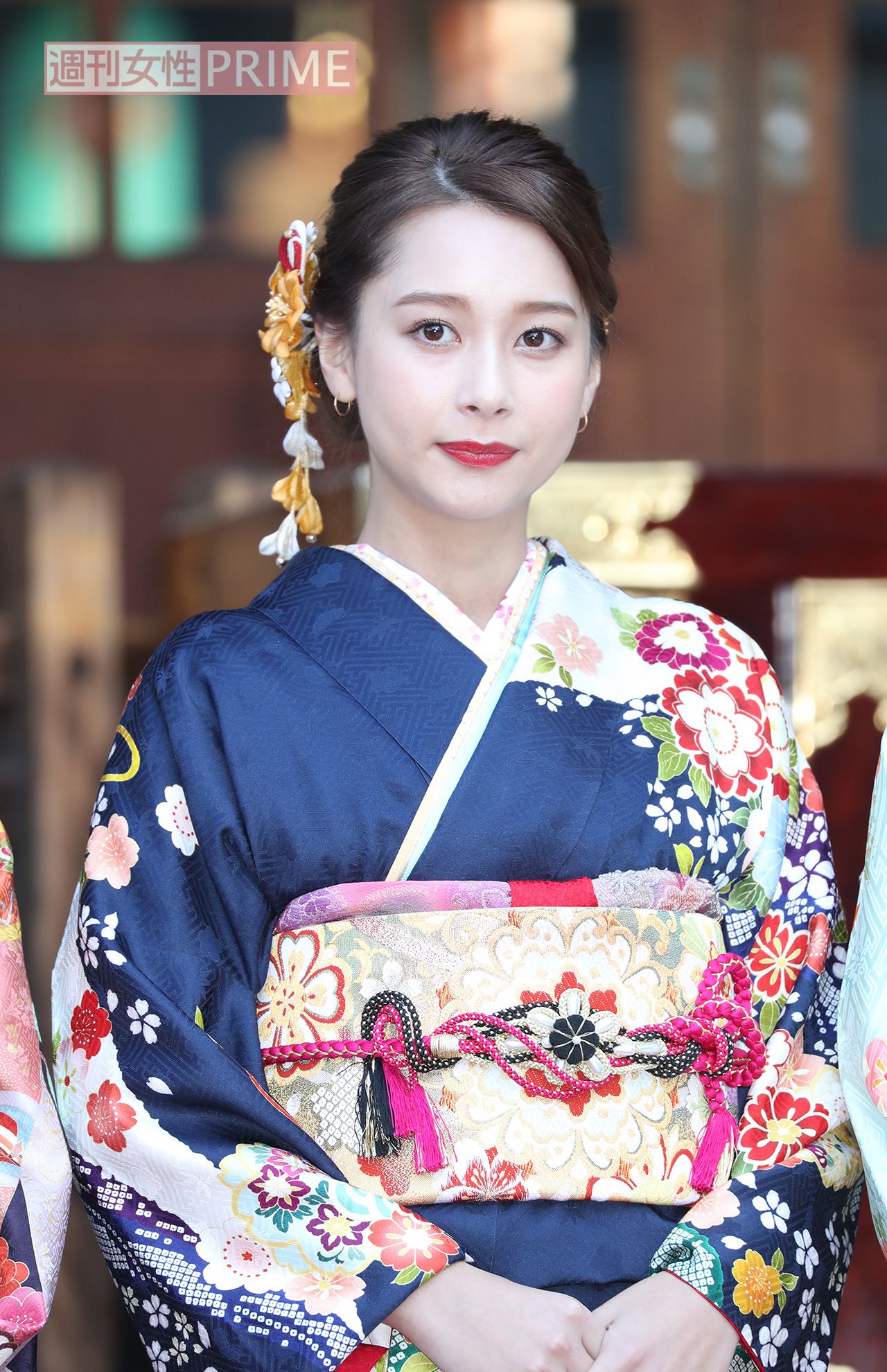 2020年、新春晴れ着撮影会に出席したNiki