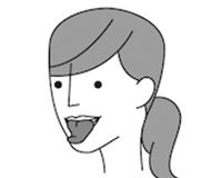 アインシュタインのように笑顔で舌を突き出す “笑(わら)べー”