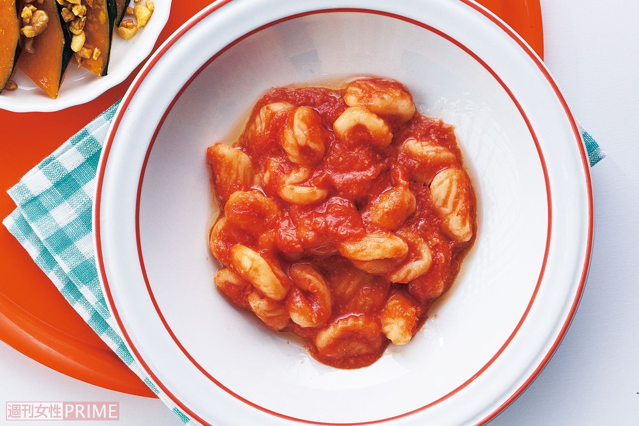 トマトソースのコンキリエ（卵・乳使用）　撮影／廣瀬靖士