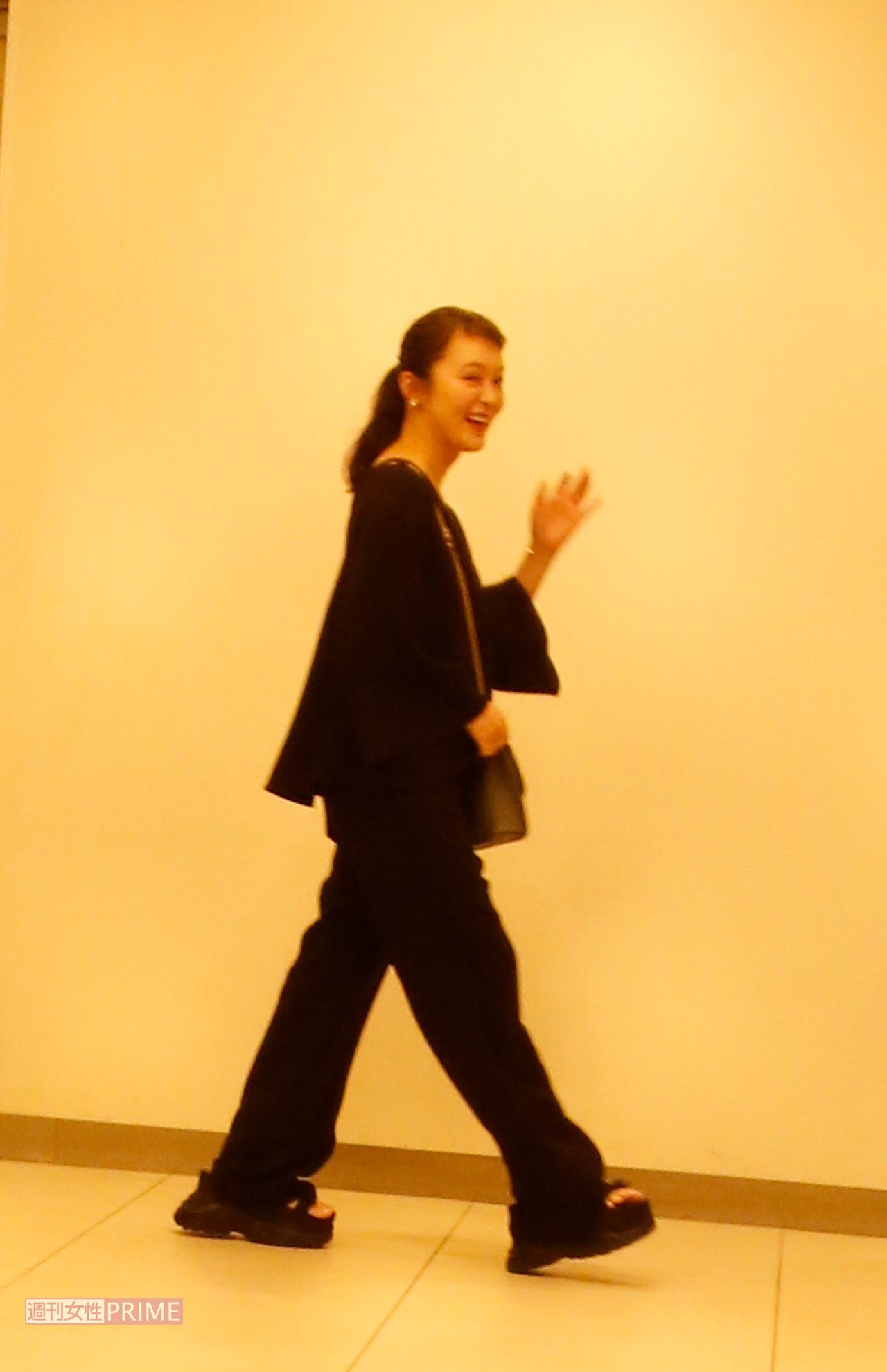 '19年ドラマ『スパイラル〜町工場の奇跡〜』の打ち上げに参加した貫地谷しほり