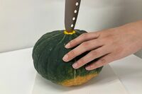 【知って楽しい雑学】これから美味しい「かぼちゃ」をラクに切るプロの技！オレンジ外皮が切りやすくて甘い