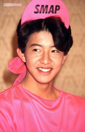 木村拓哉　1989年、SMAPは『森永乳業』CMキャラクターを務めた