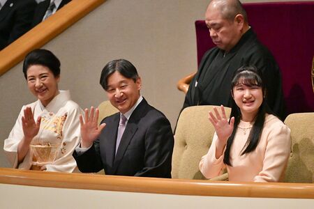 《2020年1月大相撲初場所》愛子さまにとっては13年ぶり、そして令和初となった天覧相撲（写真／JMPA）