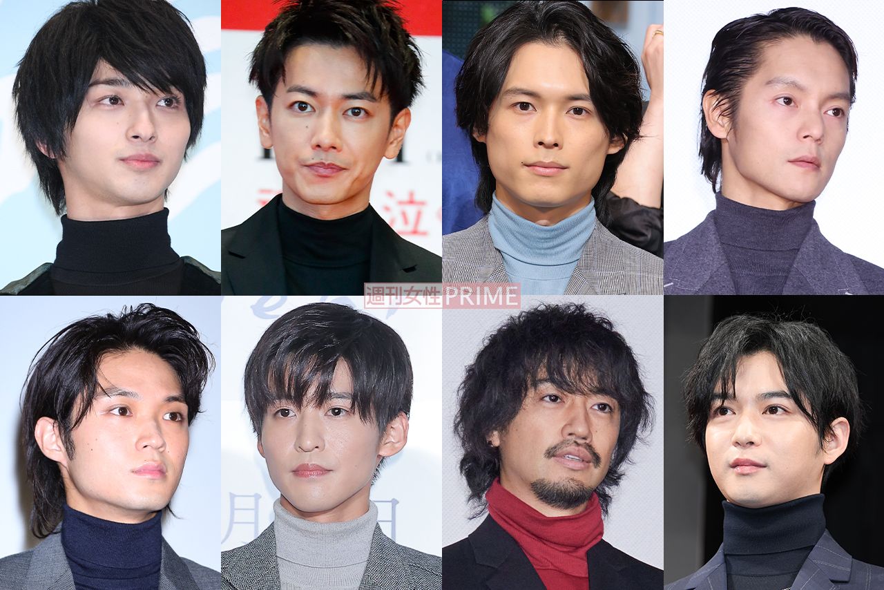 （左上から）横浜流星、佐藤健、松村北斗、窪田正孝、磯村勇斗、目黒蓮、斎藤工、千葉雄大