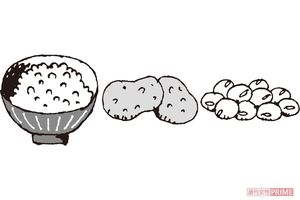 お米・いも・豆　イラスト／小島サエキチ