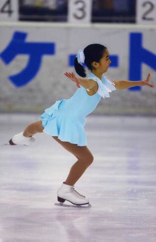中1の時には東京都スケート連盟主催の大会で優勝するほどの腕前に（'07年4月12日）