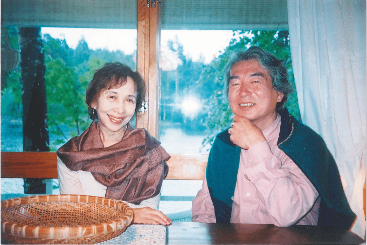 フィンランドの別荘に訪ねてきてくれた岸田今日子さんと