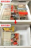 冷凍室フル活用で食材を1か月で使い切る!給料日の直前直後でこんなに違う!(写真提供/海老原さん)