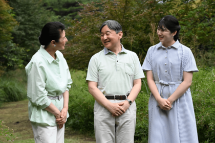 那須でご静養されたご一家は仲がよいご様子だった（'24年9月）