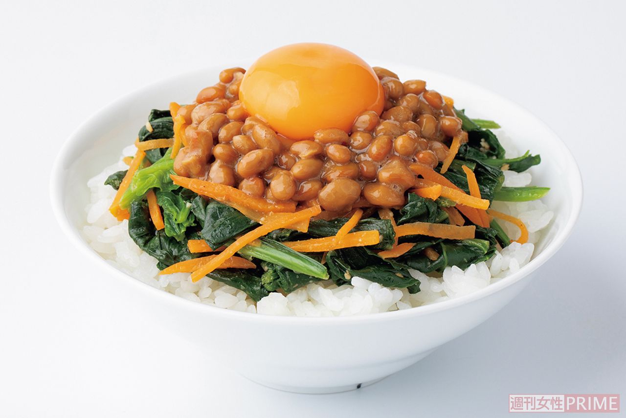 ナムル納豆丼　撮影／矢島泰輔