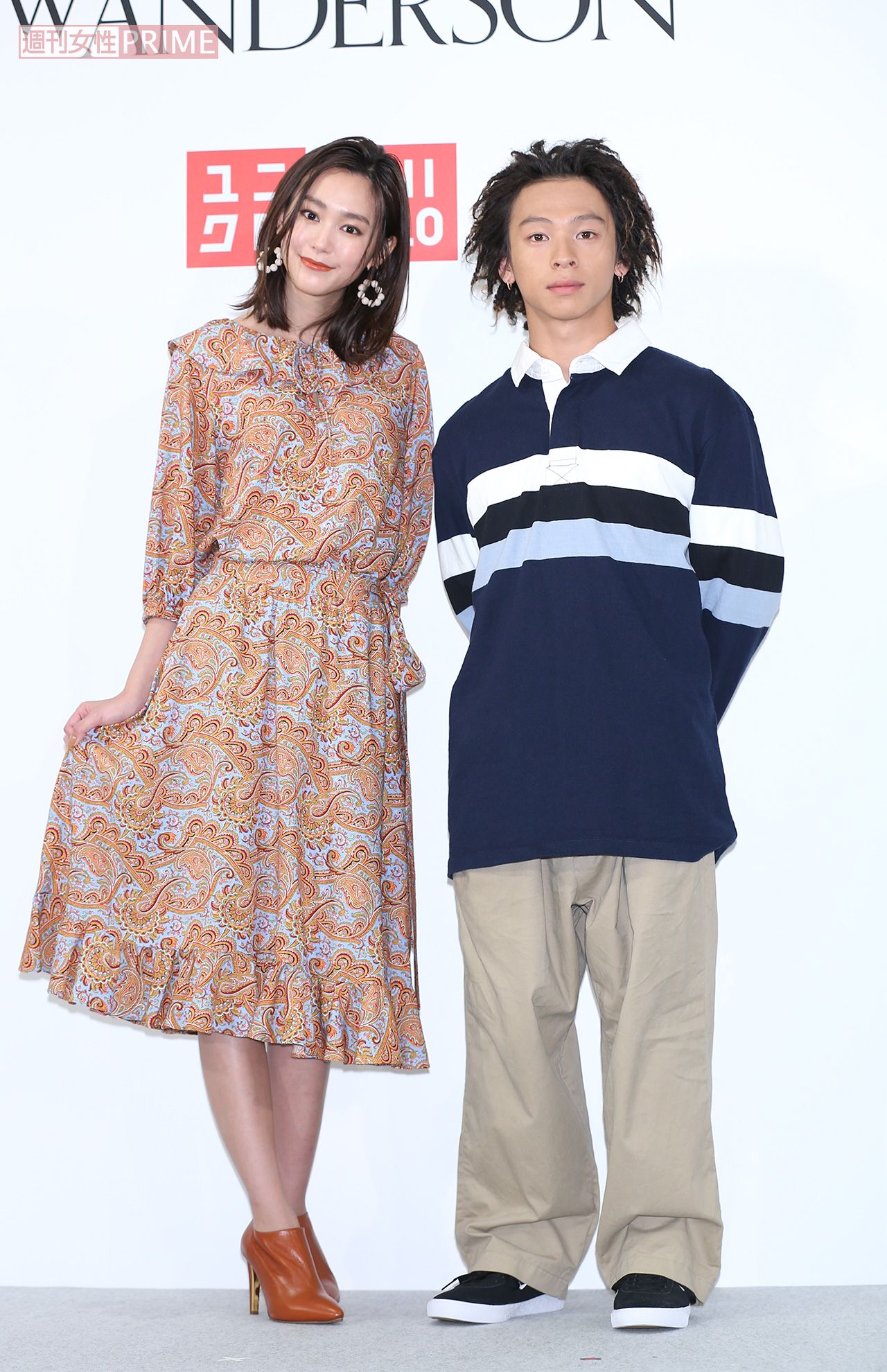 桐谷美玲と平野歩夢（2019年、『ユニクロ』新商品発表会にて）